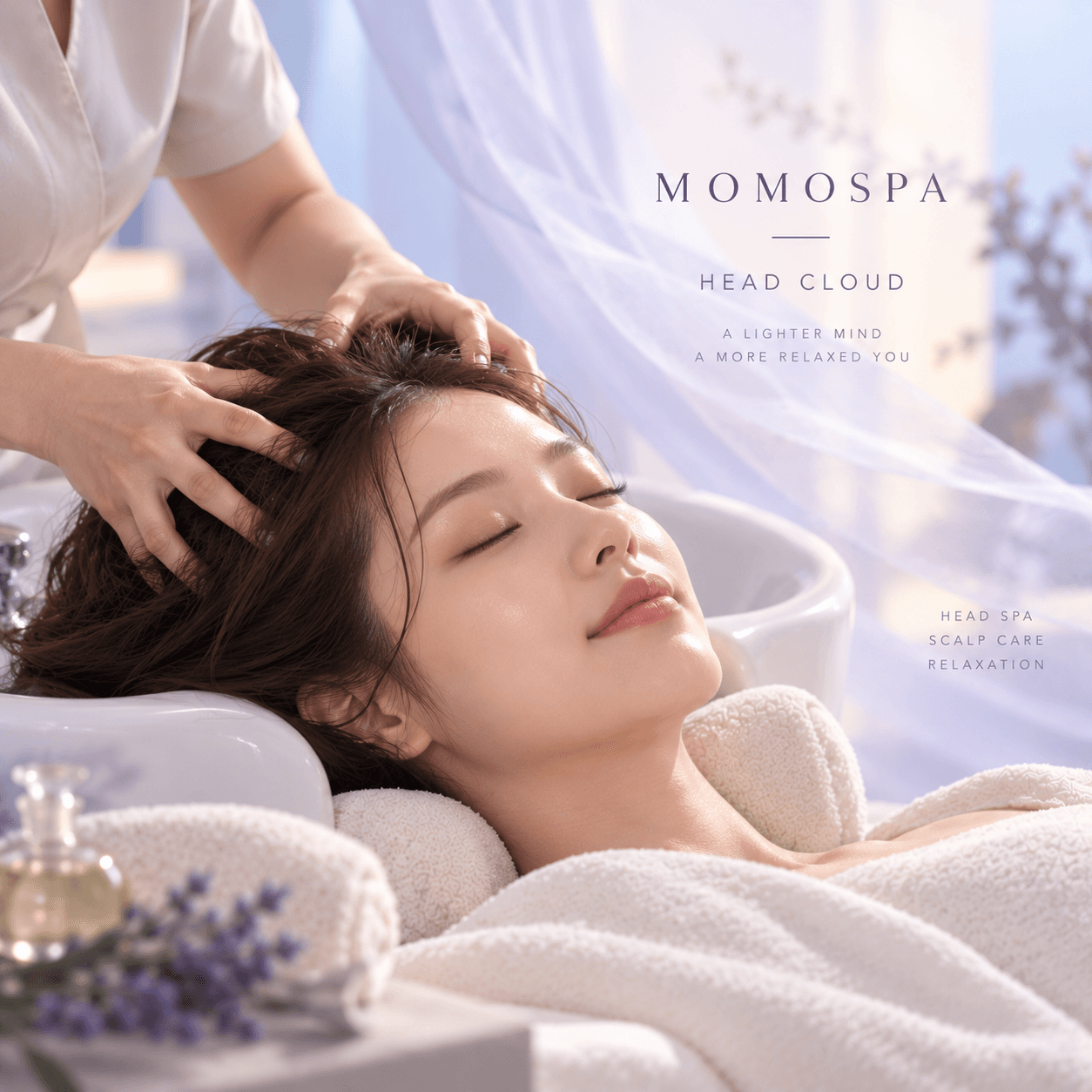 모모스파 프리미엄 두피 스크럽 페이셜 허벌 스팀 헤드 스파
